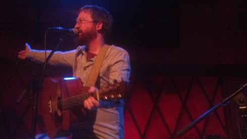 Niall Connolly playing to a sold out Rockwood Music Hall at the record release party for her latest album, Sound